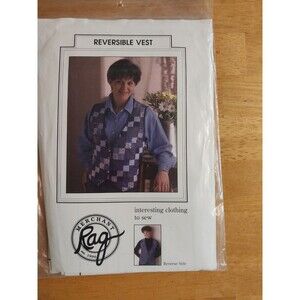 Rag Merchant Victoria’s Vest Woman's Sewing Pattern Sizes 6-22 Uncut 1990’s VTG